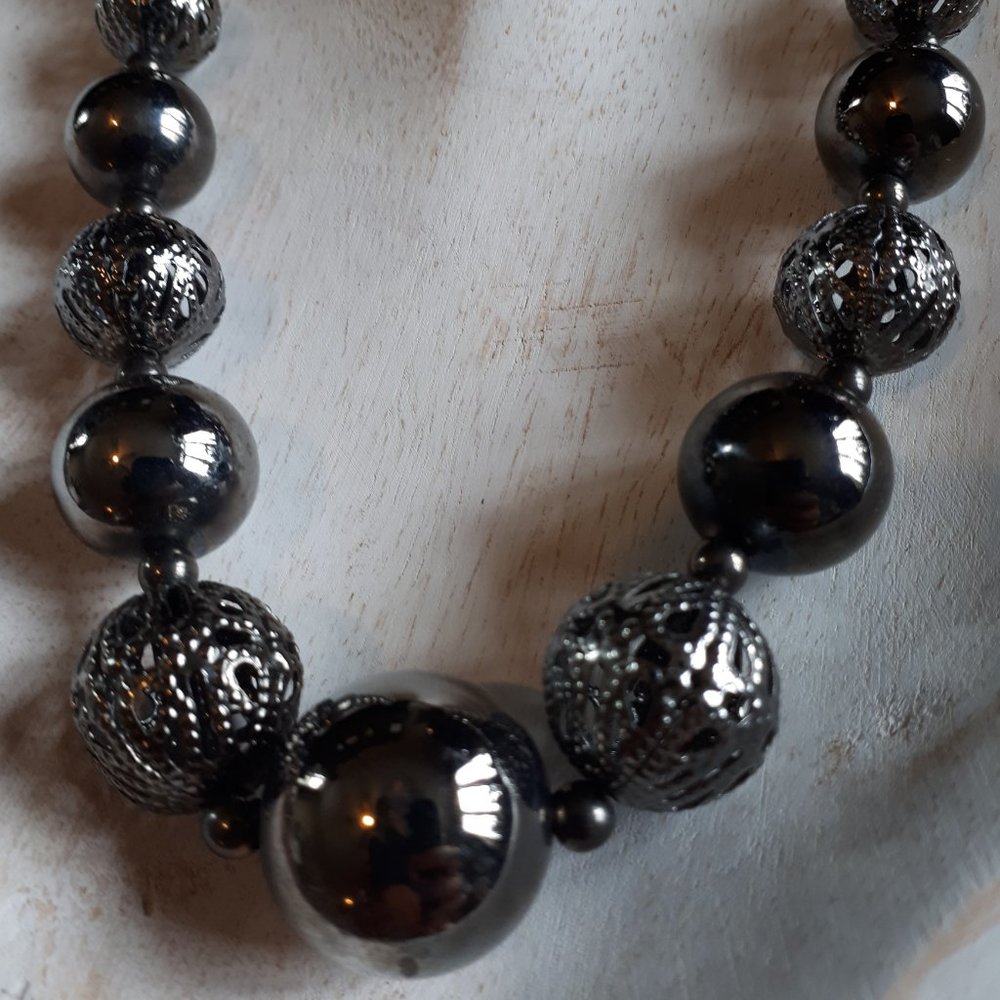 Chunky Pewter Necklace